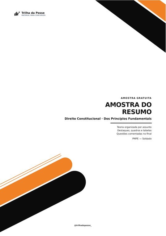 Capa das amostras gratuitas da Trilha da Posse